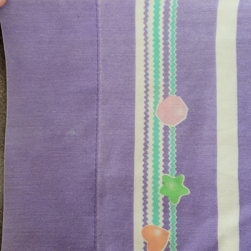 VTG 1992‎ Treasure Trolls Purple Pillowcase